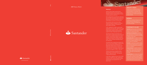 Thumbnail Banco Santander Brasil Annual Report 2007