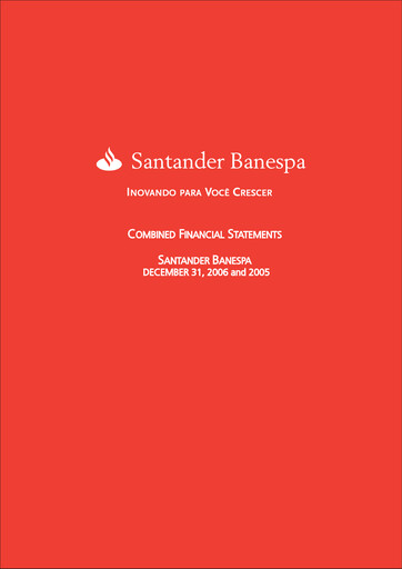 Thumbnail Banco Santander Brasil Financial Statement 2006