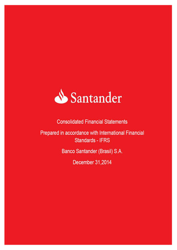 Thumbnail Banco Santander Brasil Financial Statement 2014