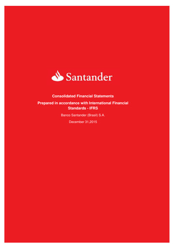 Thumbnail Banco Santander Brasil Financial Statement 2015
