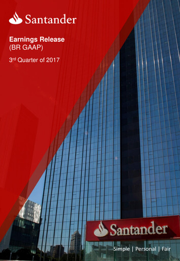 Thumbnail Banco Santander Brasil Quarterly Report 2017-q3