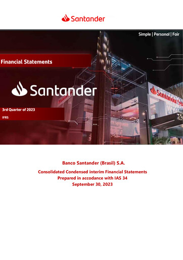 Thumbnail Banco Santander Brasil Quarterly Report 2023-q3