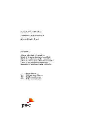 Thumbnail Banco Santander-Chile Financial Statement 2016