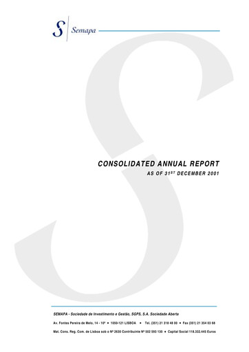 Thumbnail Semapa Annual Report 2001