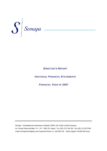 Thumbnail Semapa Annual Report 2007