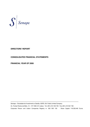 Thumbnail Semapa Annual Report 2008