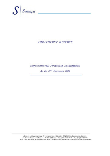 Vorschaubild Semapa Finanzmitteilung 2004