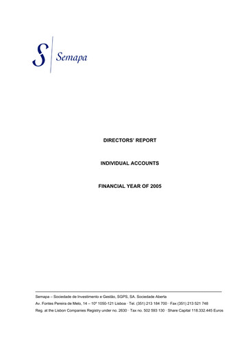 Vorschaubild Semapa Finanzmitteilung 2005