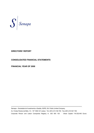 Vorschaubild Semapa Finanzmitteilung 2008