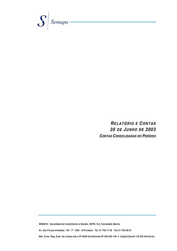 Thumbnail Semapa Half-year Report 2003-h1