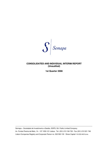 Thumbnail Semapa Quarterly Report 2008-q1