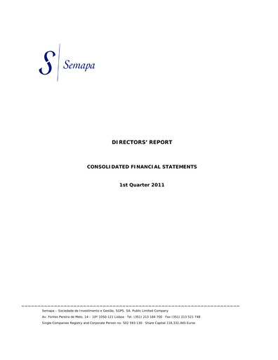 Thumbnail Semapa Quarterly Report 2011-q1