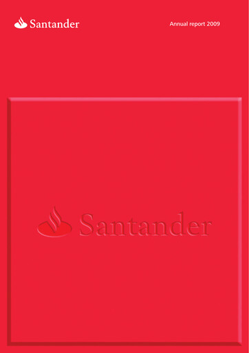 Thumbnail Santander Annual Report 2009
