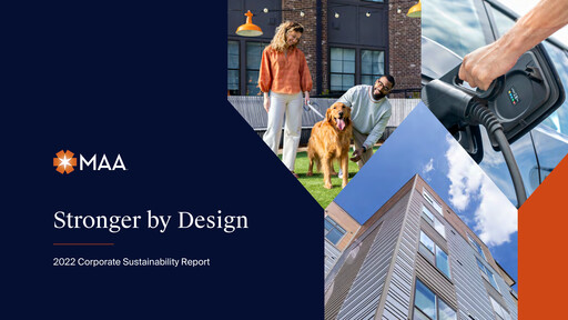 Miniature Mid-America Apartment Communities Rapport de durabilité 2022