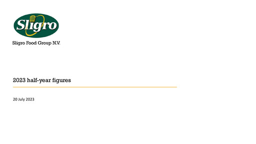 Thumbnail Sligro Food Half-year Report 2023