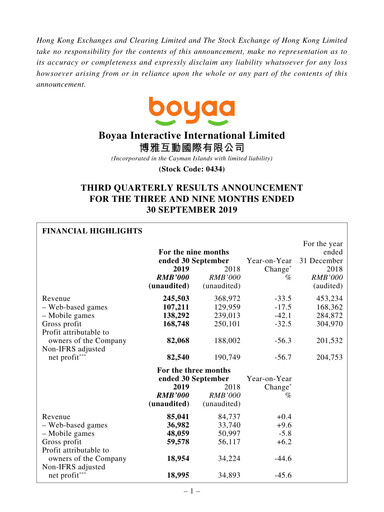 Thumbnail Boyaa Interactive Quarterly Report 2019-q3