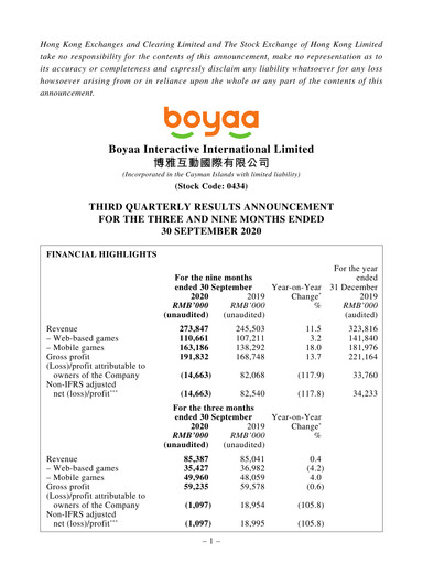 Thumbnail Boyaa Interactive Quarterly Report 2020-q3