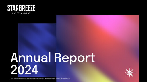 Thumbnail Starbreeze Annual Report 2024