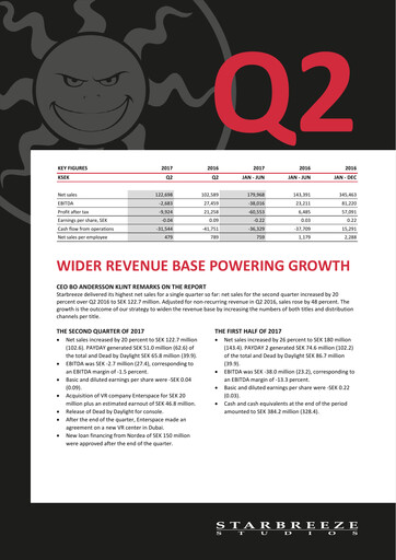 Thumbnail Starbreeze Quarterly Report 2017-q2