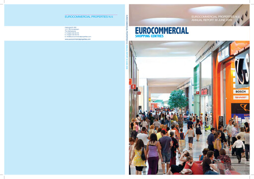 Thumbnail Eurocommercial Properties Annual Report 2008-2009