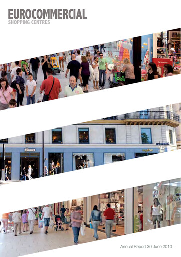 Thumbnail Eurocommercial Properties Annual Report 2009-2010