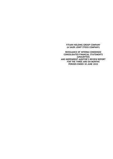 Thumbnail Fitaihi Holding Group Quarterly Report 2022-q2