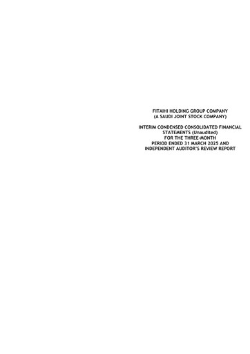 Thumbnail Fitaihi Holding Group Quarterly Report 2025-q1