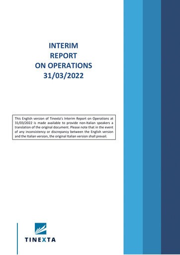 Thumbnail Tinexta Quarterly Report 2022-q1