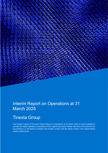 Thumbnail Tinexta Quarterly Report 2025-q1