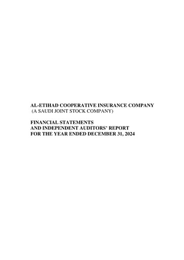 Thumbnail Al-Etihad Cooperative Insurance Financial Statement 2024