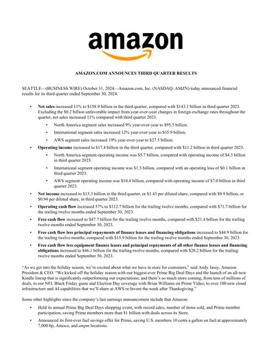 Thumbnail Amazon Quarterly Report 2024-q3