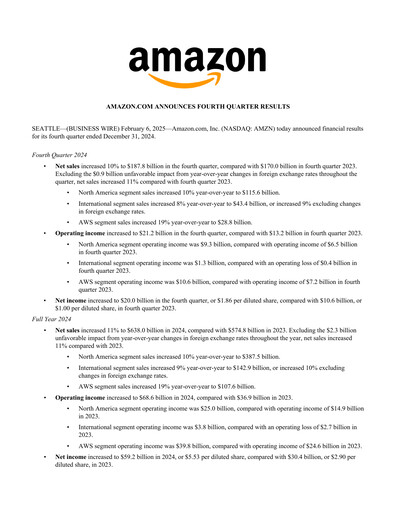 Thumbnail Amazon Quarterly Report 2024-q4