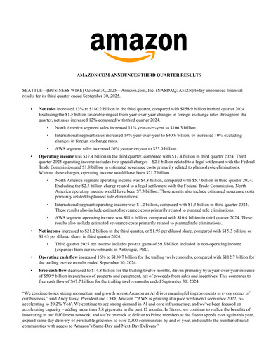 Thumbnail Amazon Quarterly Report 2025-q3