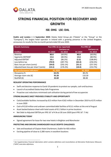 Thumbnail Dalata Hotel Group Half-year Report 2020-h1