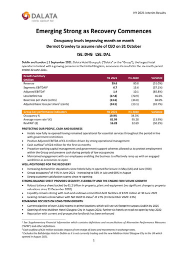 Thumbnail Dalata Hotel Group Half-year Report 2021-h1