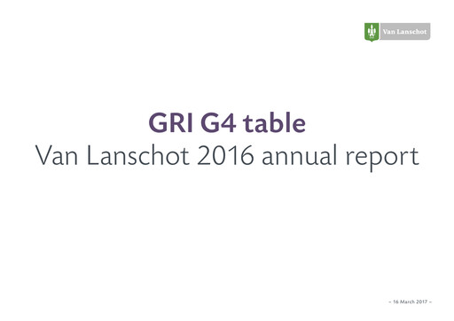 Thumbnail Van Lanschot Kempen ESG Report 2016