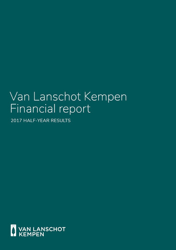 Thumbnail Van Lanschot Kempen Half-year Report 2017-h1