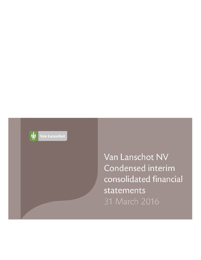 Thumbnail Van Lanschot Kempen Quarterly Report 2016-q1