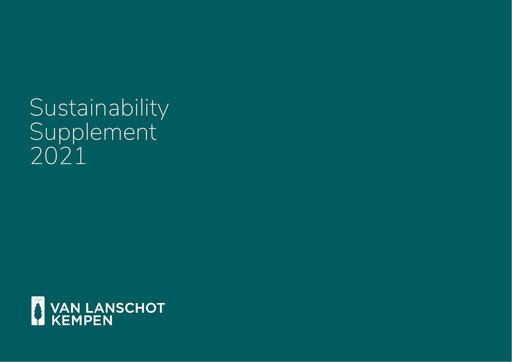 Thumbnail Van Lanschot Kempen Sustainability Report 2021