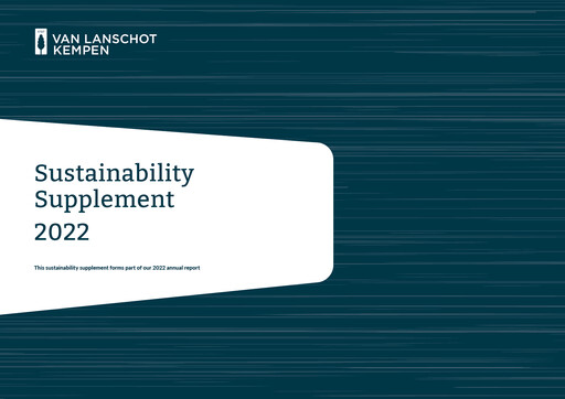 Thumbnail Van Lanschot Kempen Sustainability Report 2022
