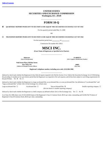 Vorschaubild MSCI Quartalsbericht 2008-q2