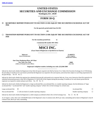 Vorschaubild MSCI Quartalsbericht 2011-q2