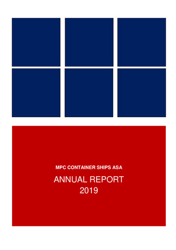 Thumbnail MPC Container Ships Annual Report 2019