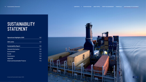 Vorschaubild MPC Container Ships Nachhaltigkeitsbericht 2025
