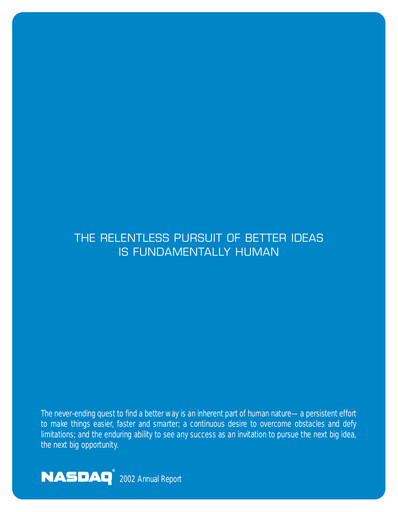 Vorschaubild Nasdaq Jahresbericht 2002