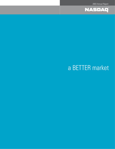 Vorschaubild Nasdaq Jahresbericht 2003