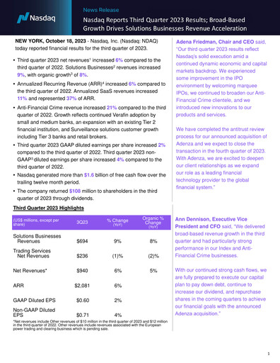 Vorschaubild Nasdaq Quartalsbericht 2023-q3
