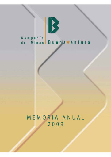 Miniature Buenaventura Mining Company  Rapport annuel 2009