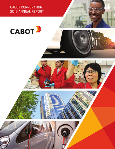 Thumbnail Cabot Corporation
 Annual Report 2016