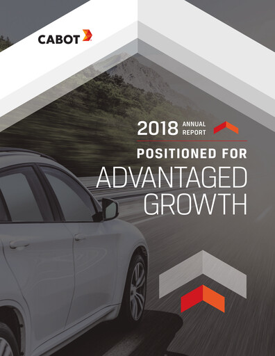 Thumbnail Cabot Corporation
 Annual Report 2018